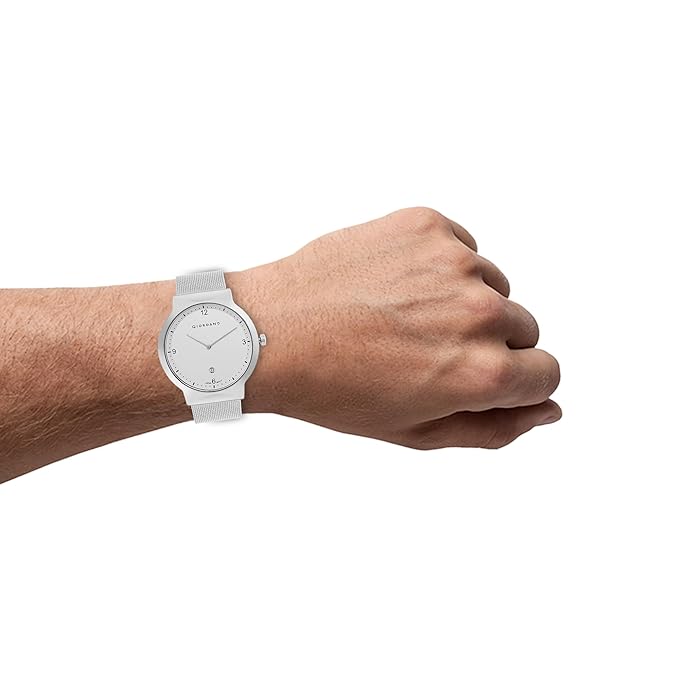 Giordano Analog Casual Round dial Wrist Watch for Men with mesh Metal Strap and Date Window | GZ-50057-11 - Image 2