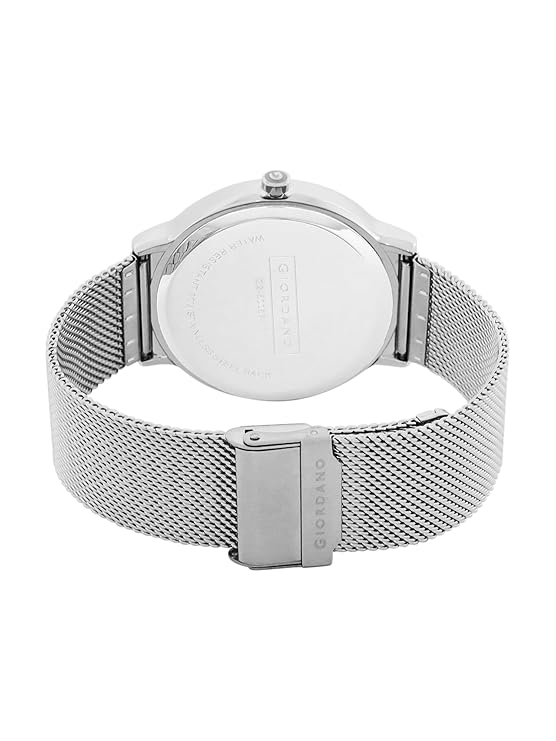 Giordano Analog Casual Round dial Wrist Watch for Men with mesh Metal Strap and Date Window | GZ-50057-11 - Image 6