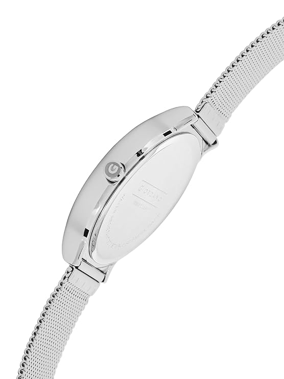 Giordano Analog Casual Round dial Wrist Watch for Men with mesh Metal Strap and Date Window | GZ-50057-11 - Image 7