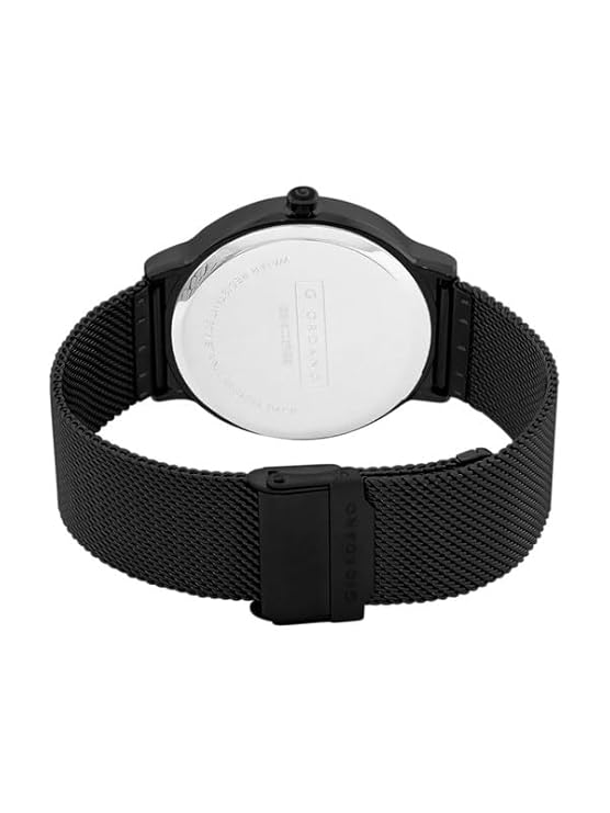Giordano Analog Casual Round dial Wrist Watch for Men with mesh Metal Strap and Date Window | GZ-50057-22 - Image 6