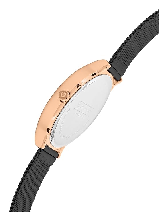 Giordano Analog Casual Round dial Wrist Watch for Men with mesh Metal Strap and Date Window | GZ-50057-33 - Image 6