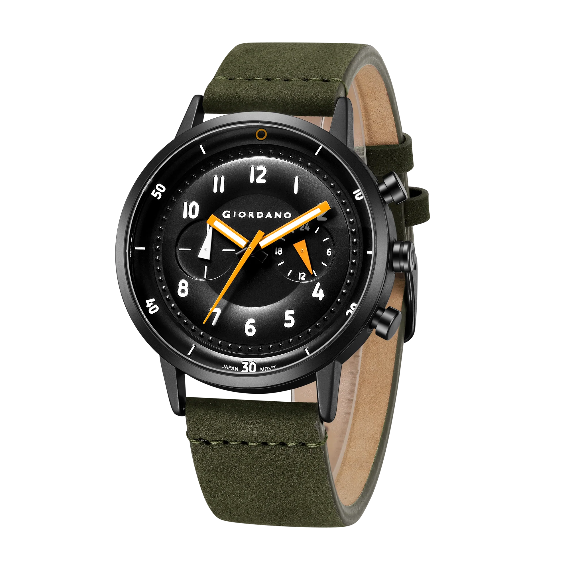 Giordano Analog Sporty Multi-Functional Watch for Men with Round Shape dial and Leather Strap | GZ-50088-01 - Image 5