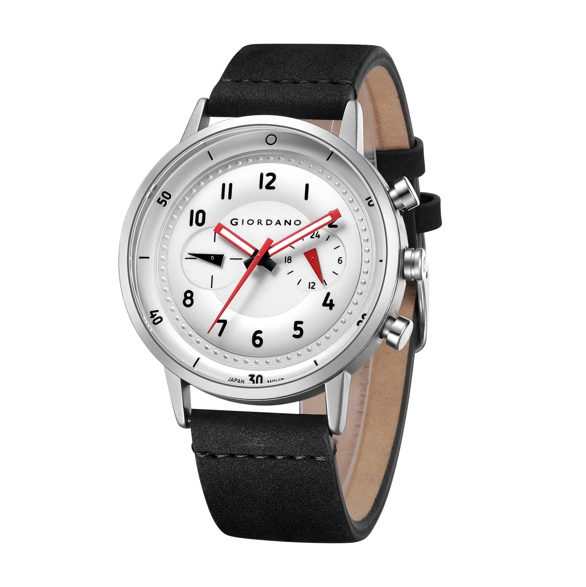 Giordano Analog Sporty Multi-Functional Watch for Men with Round Shape dial and Leather Strap | GZ-50088-02 - Image 6