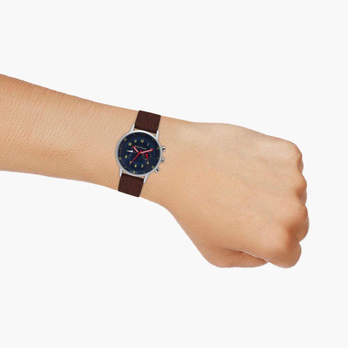 Giordano Analog Sporty Multi-Functional Watch for Men with Round Shape dial and Leather Strap | GZ-50088-03 - Image 7