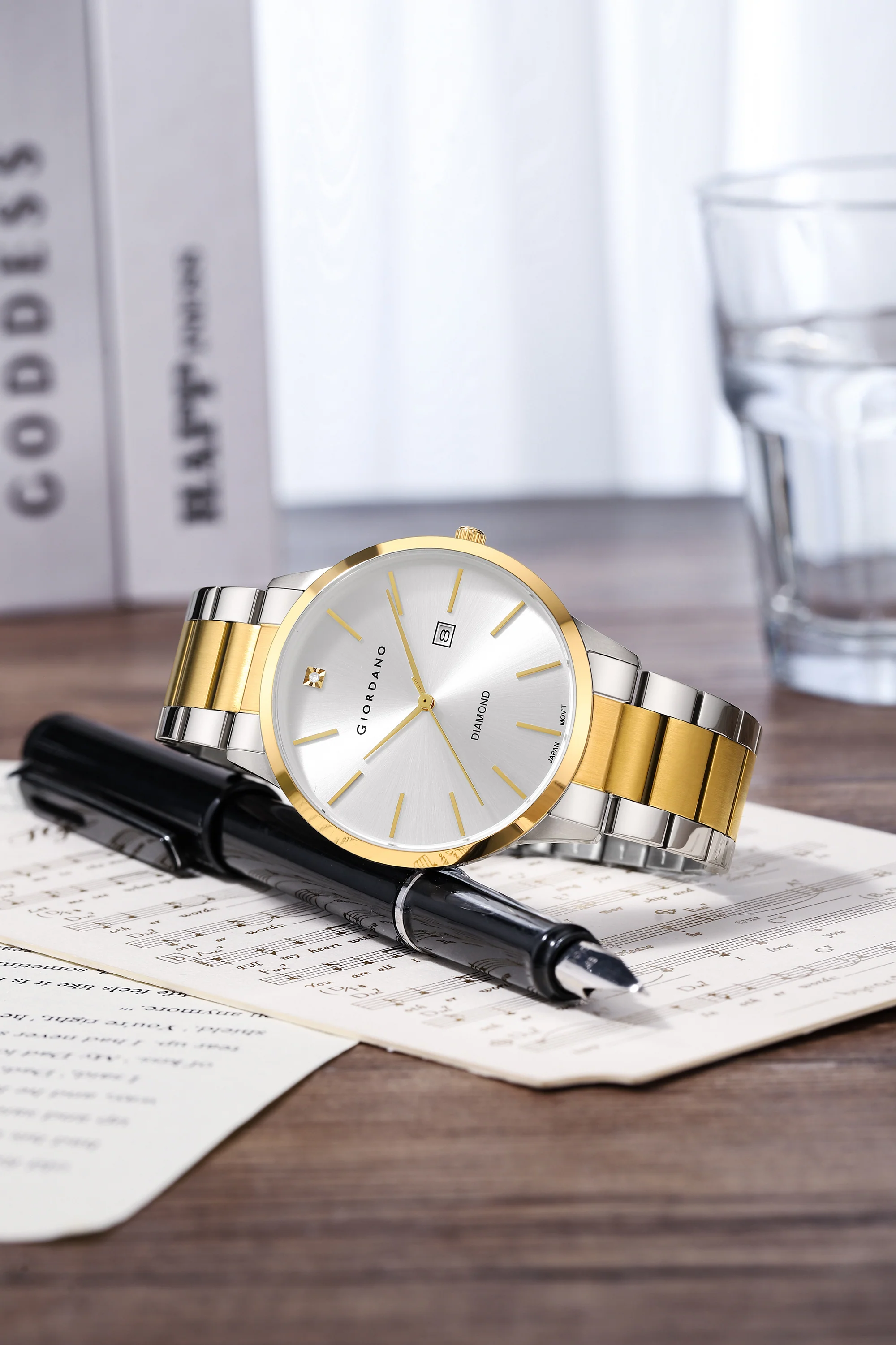 Giordano Analog Stylish Watch for Men & Boys Water Resistant Fashion Watch Round Shape with 3 Hand Mechanism Wrist Watch to Compliment Your Look/Ideal Gift for Male | GZ-50101-44 - Image 3
