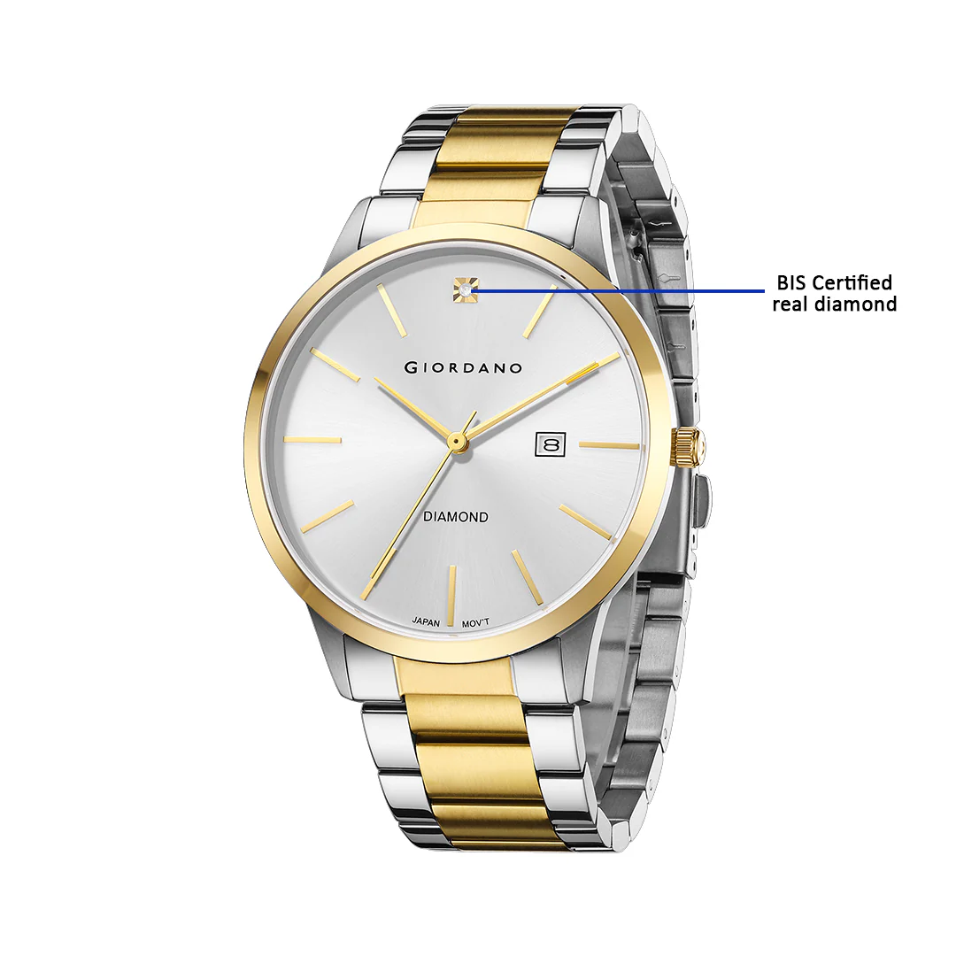 Giordano Analog Stylish Watch for Men & Boys Water Resistant Fashion Watch Round Shape with 3 Hand Mechanism Wrist Watch to Compliment Your Look/Ideal Gift for Male | GZ-50101-44 - Image 5