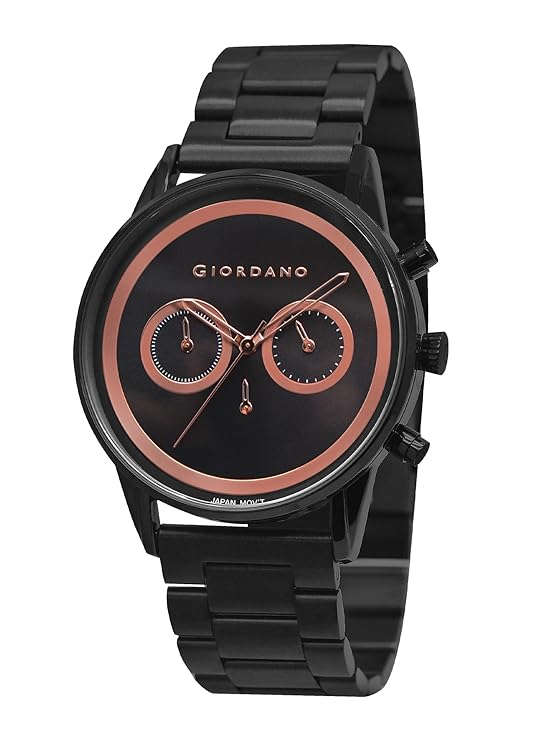 Giordano Analog Stylish Watch for Men & Boys Water Resistant Fashion Watch Round Shape with Multi-Functional Wrist Watch to Compliment Your Look/Ideal Gift for Male | GZ-50087-33 - Image 2