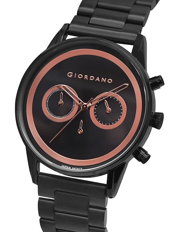 Giordano Analog Stylish Watch for Men & Boys Water Resistant Fashion Watch Round Shape with Multi-Functional Wrist Watch to Compliment Your Look/Ideal Gift for Male | GZ-50087-33 - Image 3
