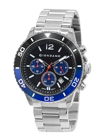 Giordano Analog Stylish Watch for Men & Boys Water Resistant Fashion Watch Round Shape with Multi-Functional Wrist Watch to Compliment Your Look/Ideal Gift for Male | GZ-50091-11 - Image 2