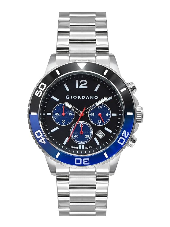 Giordano Analog Stylish Watch for Men & Boys Water Resistant Fashion Watch Round Shape with Multi-Functional Wrist Watch to Compliment Your Look/Ideal Gift for Male | GZ-50091-11 - Image 3