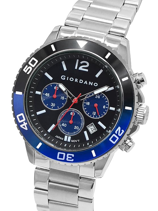Giordano Analog Stylish Watch for Men & Boys Water Resistant Fashion Watch Round Shape with Multi-Functional Wrist Watch to Compliment Your Look/Ideal Gift for Male | GZ-50091-11 - Image 4