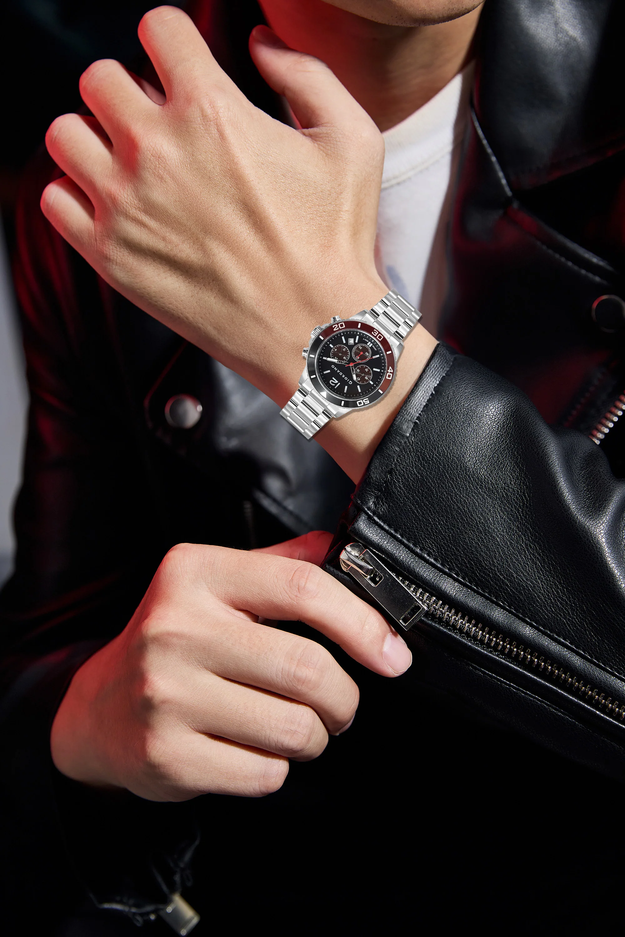 Giordano Analog Stylish Watch for Men & Boys Water Resistant Fashion Watch Round Shape with Multi-Functional Wrist Watch to Compliment Your Look/Ideal Gift for Male | GZ-50091-33 - Image 2