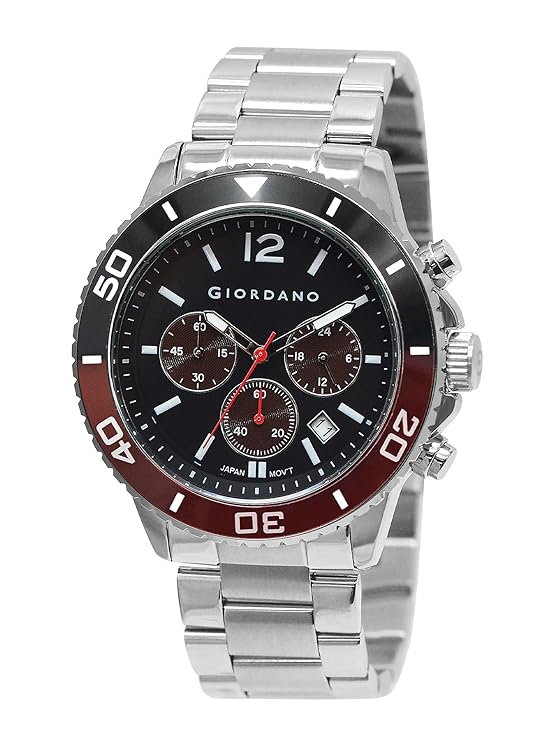 Giordano Analog Stylish Watch for Men & Boys Water Resistant Fashion Watch Round Shape with Multi-Functional Wrist Watch to Compliment Your Look/Ideal Gift for Male | GZ-50091-33 - Image 3