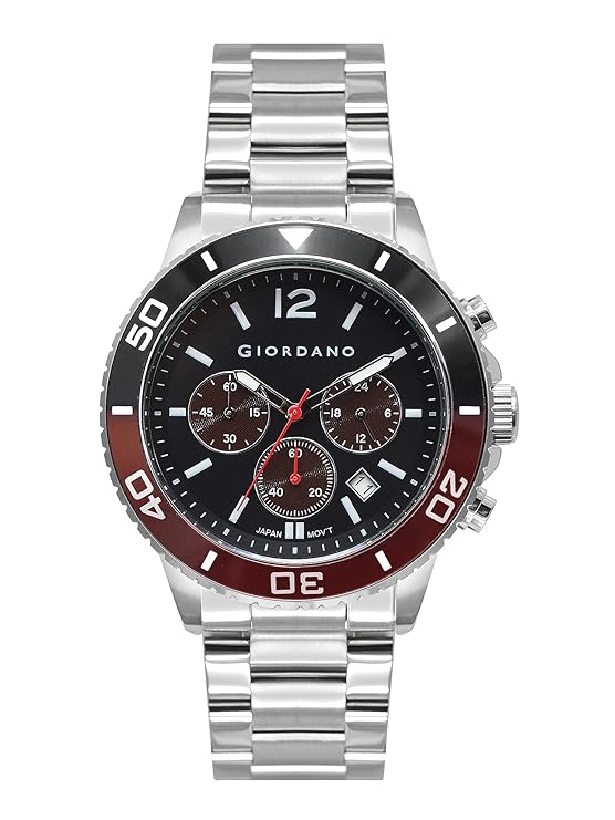 Giordano Analog Stylish Watch for Men & Boys Water Resistant Fashion Watch Round Shape with Multi-Functional Wrist Watch to Compliment Your Look/Ideal Gift for Male | GZ-50091-33 - Image 4