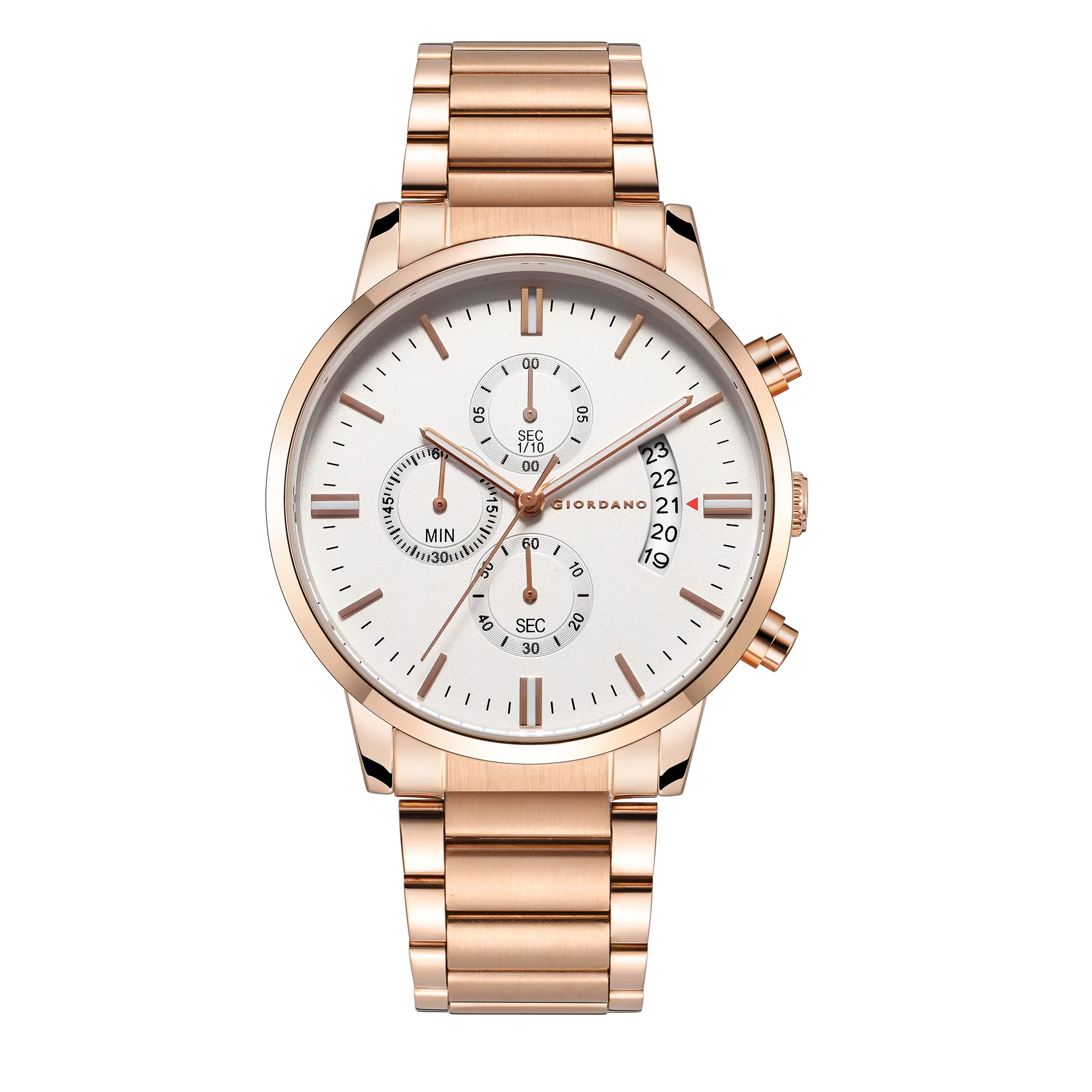 Giordano Analog Stylish Watch for Men Water Resistant Fashion Watch Round Shape with Multi-Functional Wrist Watch for Men & Boys to Compliment Your Look/Ideal Gift for Male - GZ-50055-22A - Image 3
