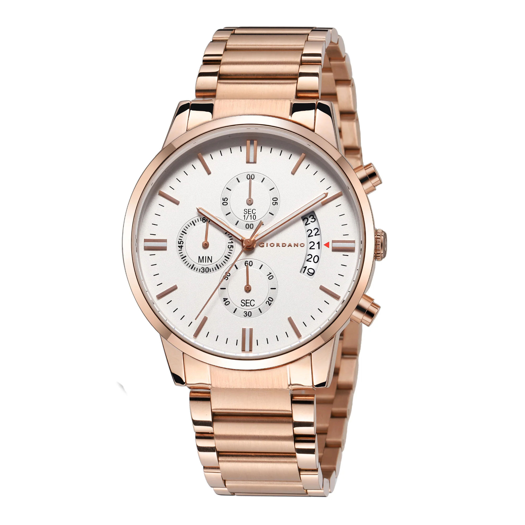 Giordano Analog Stylish Watch for Men Water Resistant Fashion Watch Round Shape with Multi-Functional Wrist Watch for Men & Boys to Compliment Your Look/Ideal Gift for Male - GZ-50055-22A - Image 4