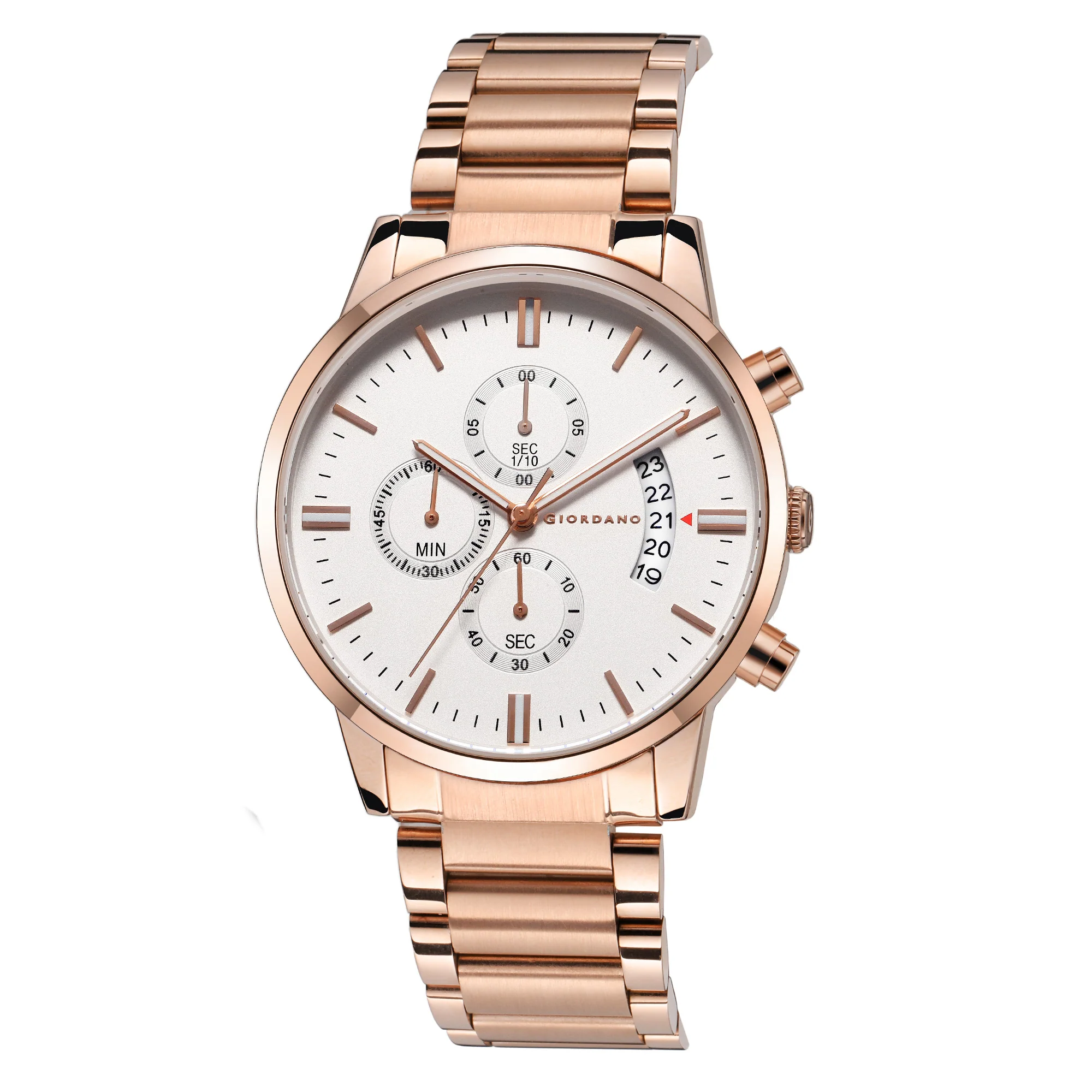 Giordano Analog Stylish Watch for Men Water Resistant Fashion Watch Round Shape with Multi-Functional Wrist Watch for Men & Boys to Compliment Your Look/Ideal Gift for Male - GZ-50055-22A - Image 5