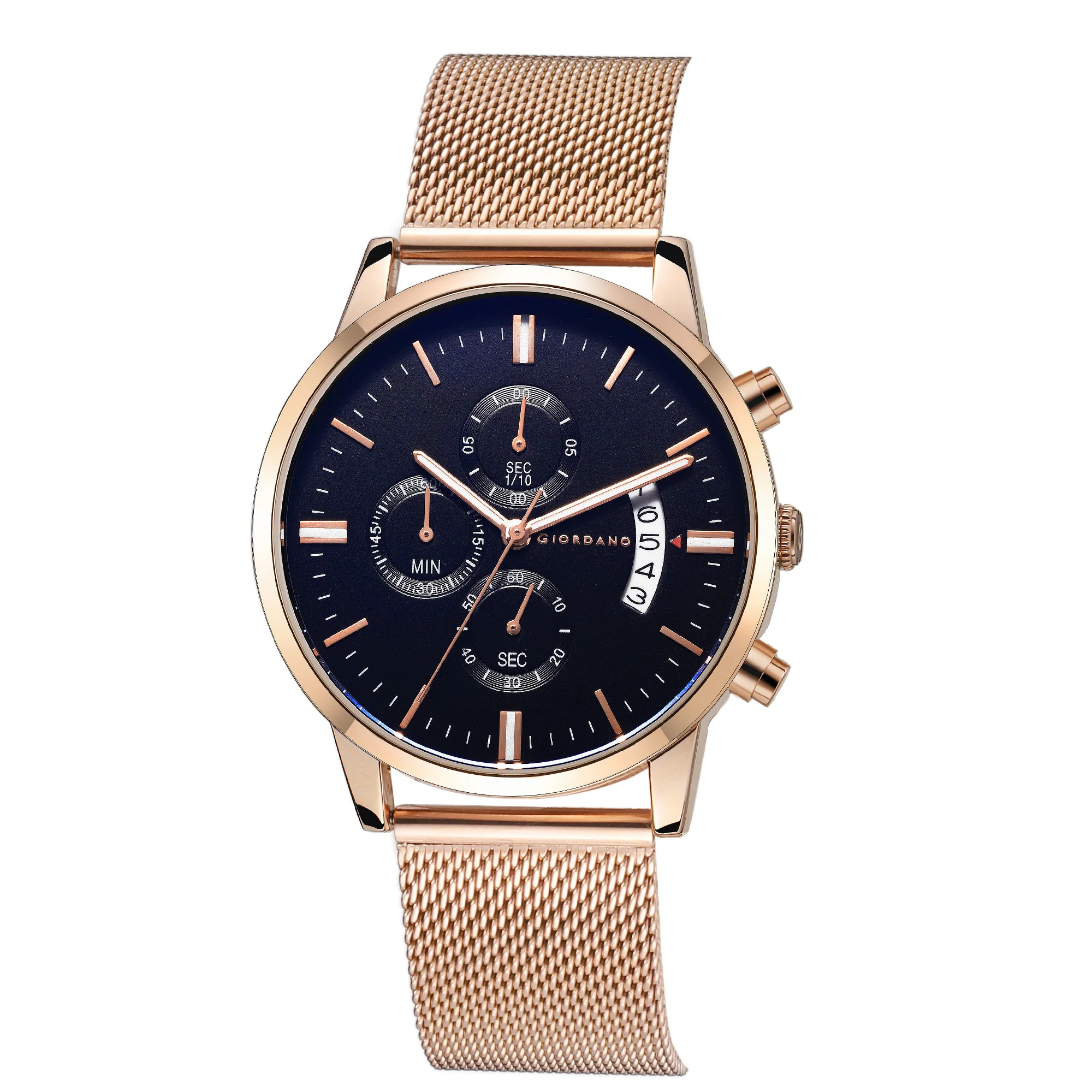 Giordano Analog Stylish Watch for Men Water Resistant Fashion Watch Round Shape with Multi-Functional Wrist Watch for Men & Boys to Compliment Your Look/Ideal Gift for Male - GZ-50055-33 - Image 5