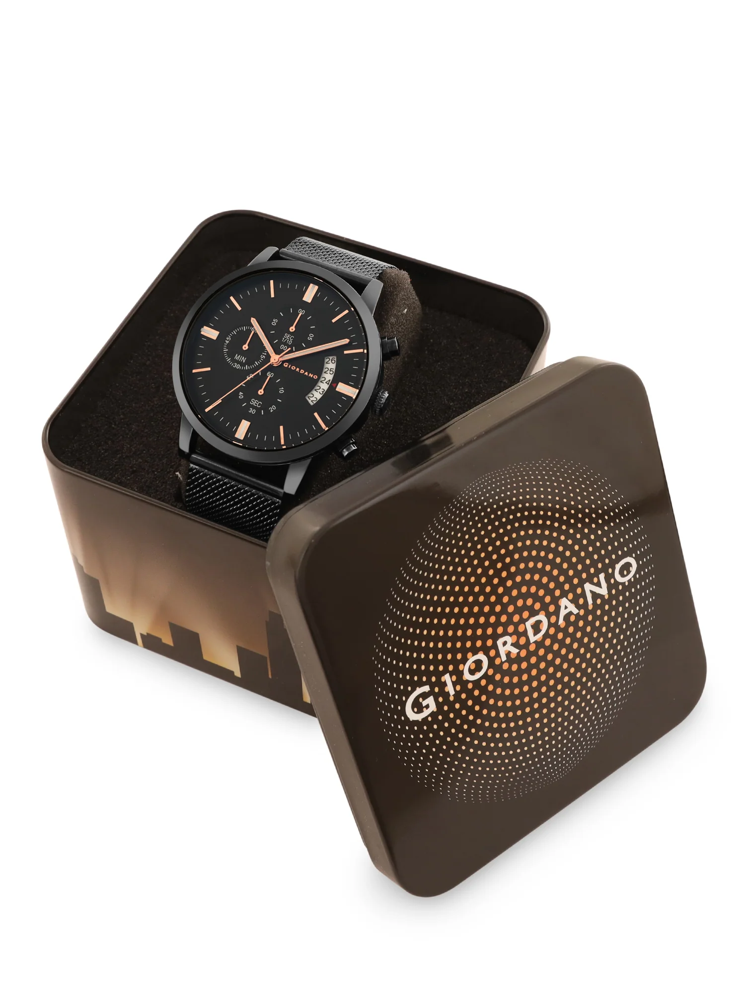 Giordano Analog Stylish Watch for Men Water Resistant Fashion Watch Round Shape with Multi-Functional Wrist Watch for Men & Boys to Compliment Your Look/Ideal Gift for Male - GZ-50055-55 - Image 9