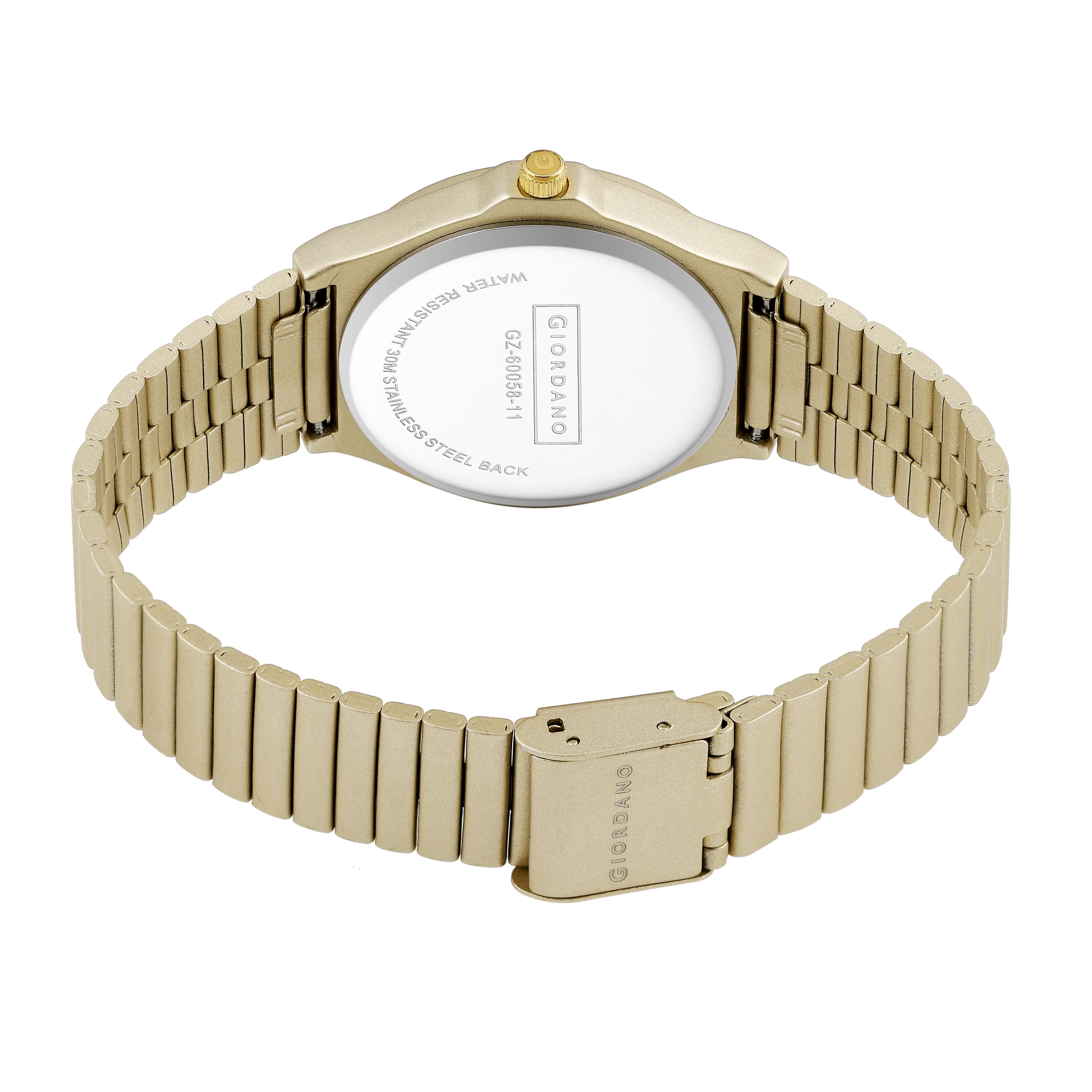Giordano Analog Stylish Watch for Women Water Resistant Fashion Watch Round Shape with 3 Hand Mechanism Wrist Watch for Girls & Ladies to Compliment Your Look/Ideal Gift for Female - GZ-60058-11 - Image 5