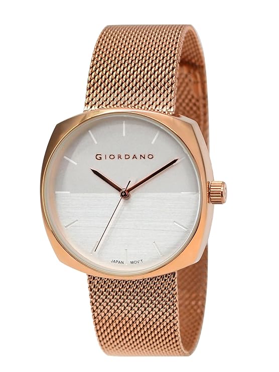 Giordano Analog Stylish Watch for Women Water Resistant Fashion Watch Round Shape with 3 Hand Mechanism Wrist Watch to Compliment Your Look/Ideal Gift for Female - GZ-60076-22 - Image 3