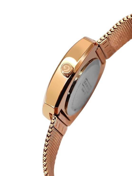 Giordano Analog Stylish Watch for Women Water Resistant Fashion Watch Round Shape with 3 Hand Mechanism Wrist Watch to Compliment Your Look/Ideal Gift for Female - GZ-60076-22 - Image 5