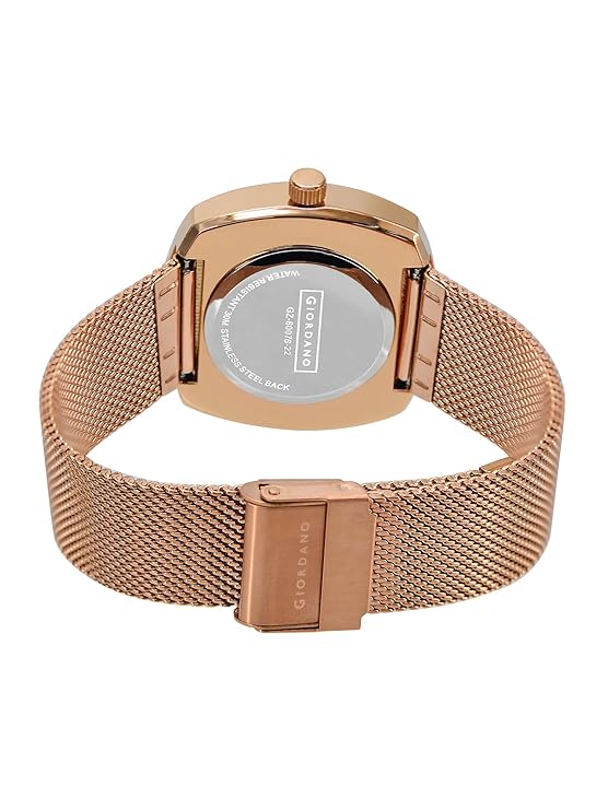 Giordano Analog Stylish Watch for Women Water Resistant Fashion Watch Round Shape with 3 Hand Mechanism Wrist Watch to Compliment Your Look/Ideal Gift for Female - GZ-60076-22 - Image 6