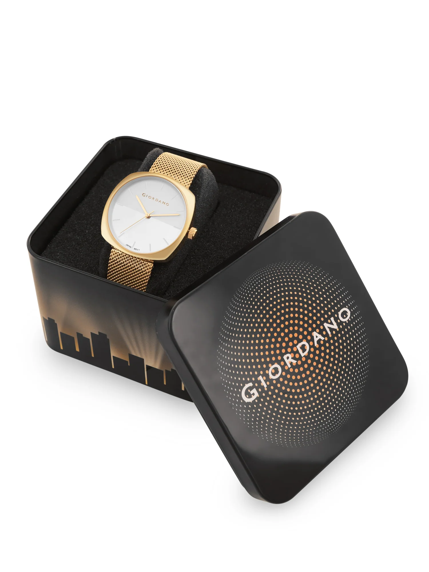 Giordano Analog Stylish Watch for Women Water Resistant Fashion Watch Round Shape with 3 Hand Mechanism Wrist Watch to Compliment Your Look/Ideal Gift for Female - GZ-60076-44 - Image 6