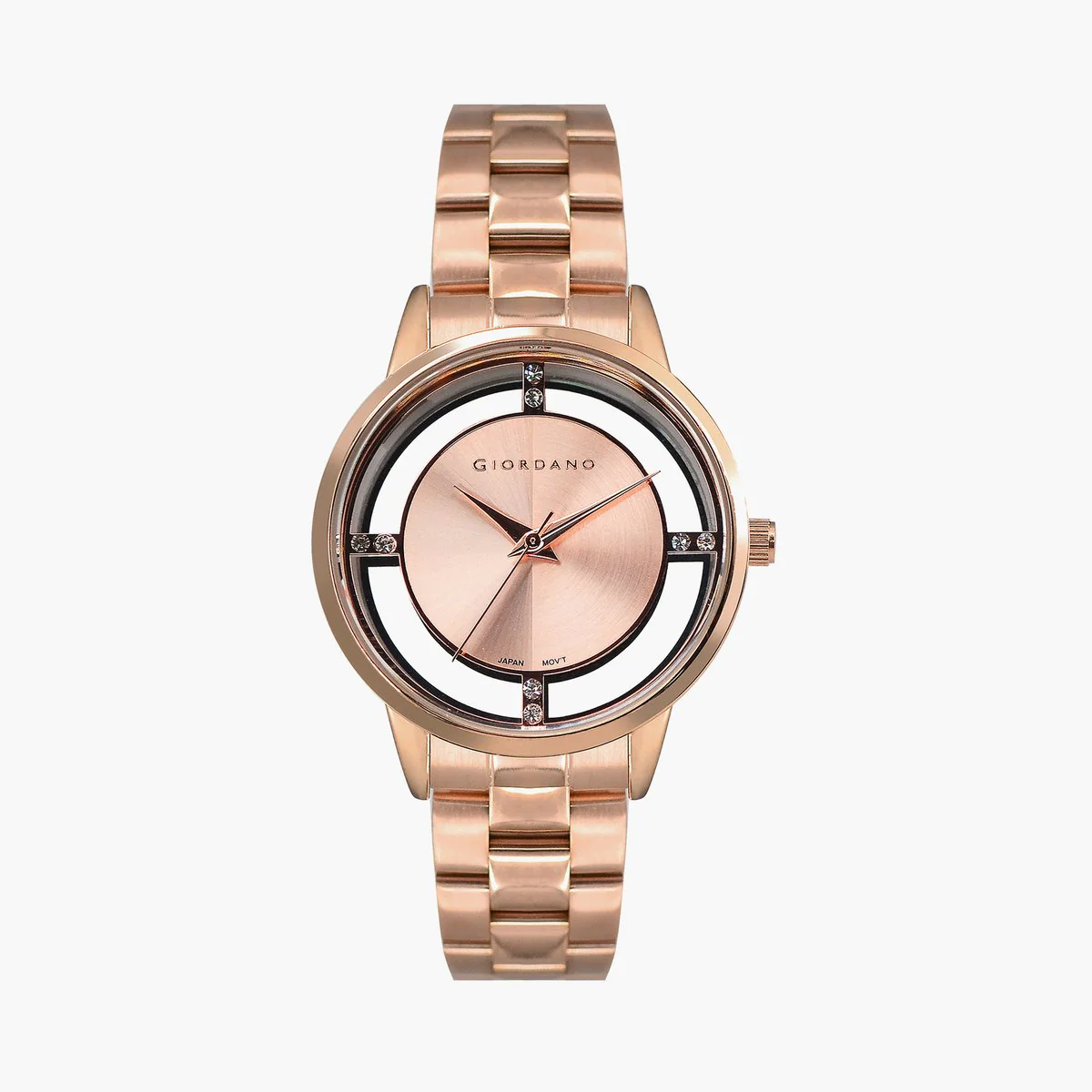 Giordano Analog Stylish Watch for Women Water Resistant Fashion Watch Round Shape with 3 Hand Mechanism Wrist Watch to Compliment Your Look/Ideal Gift for Female | GZ-60078-33 - Image 5