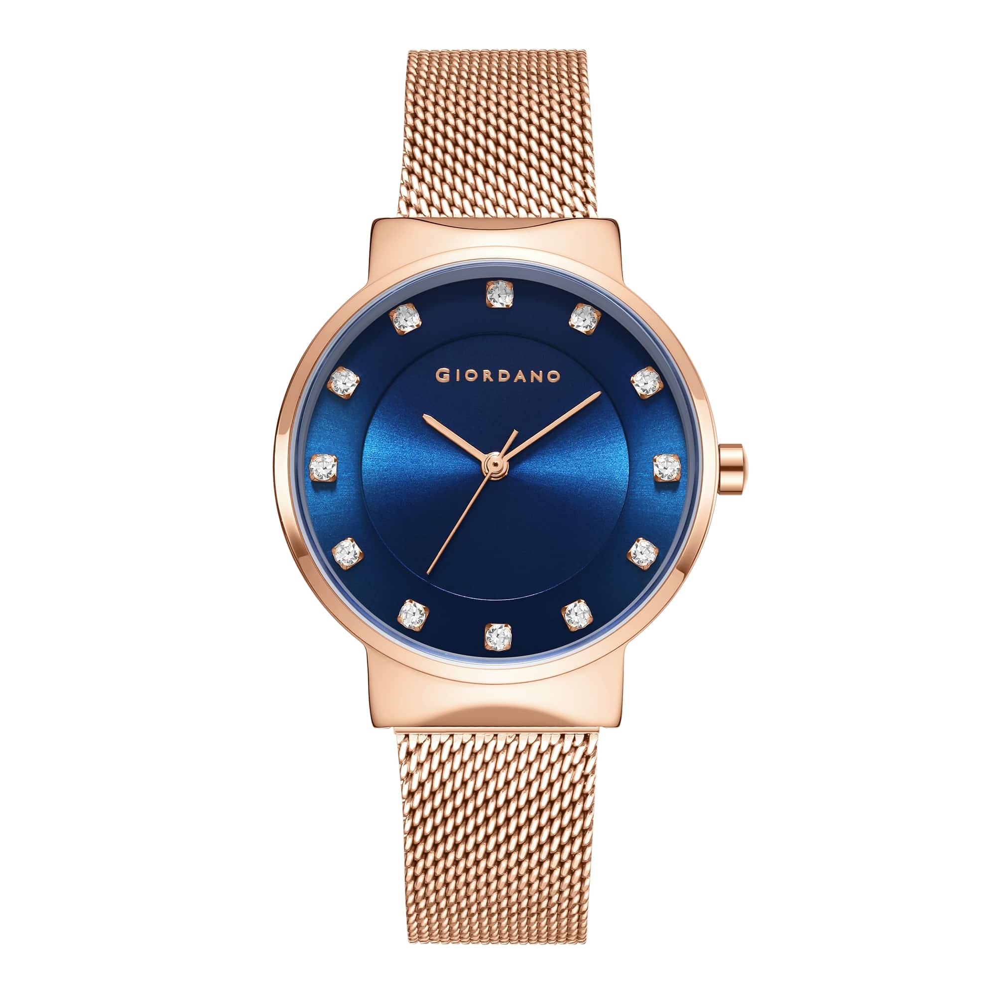 Giordano Analog Stylish Watch for Women | Water Resistant Simple and Fashion Watch Round Shape with Stainless Steel Case Wrist Watch for Ladies & Girls | Ideal Gift for Female - A2062-44 - Image 4