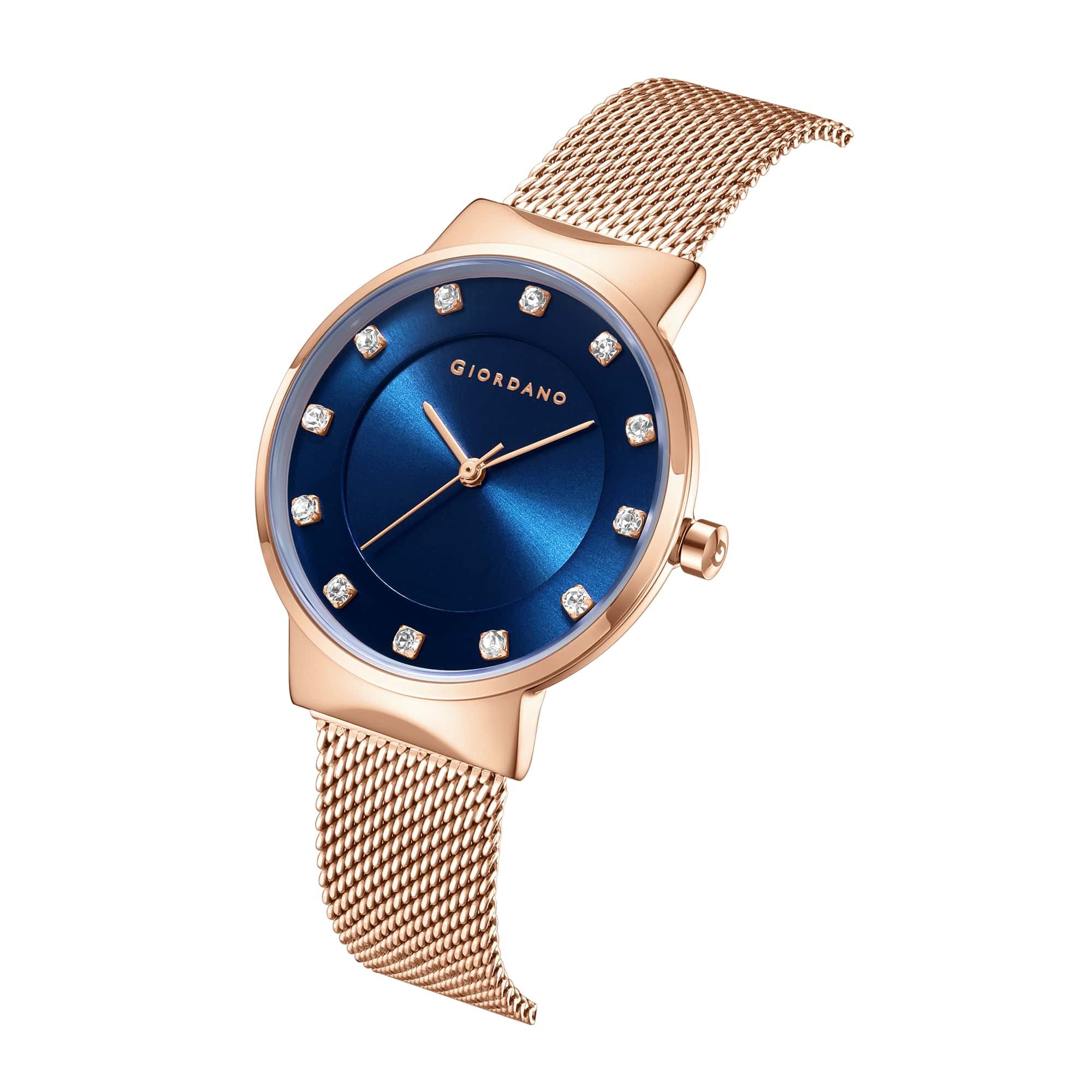 Giordano Analog Stylish Watch for Women | Water Resistant Simple and Fashion Watch Round Shape with Stainless Steel Case Wrist Watch for Ladies & Girls | Ideal Gift for Female - A2062-44 - Image 5