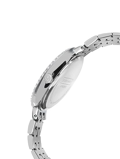 Giordano Analog Stylish Watch for Women with Crystal Bezel & Textured Dial and Stainless Steel Strap - GZ-60079-11 - Image 5