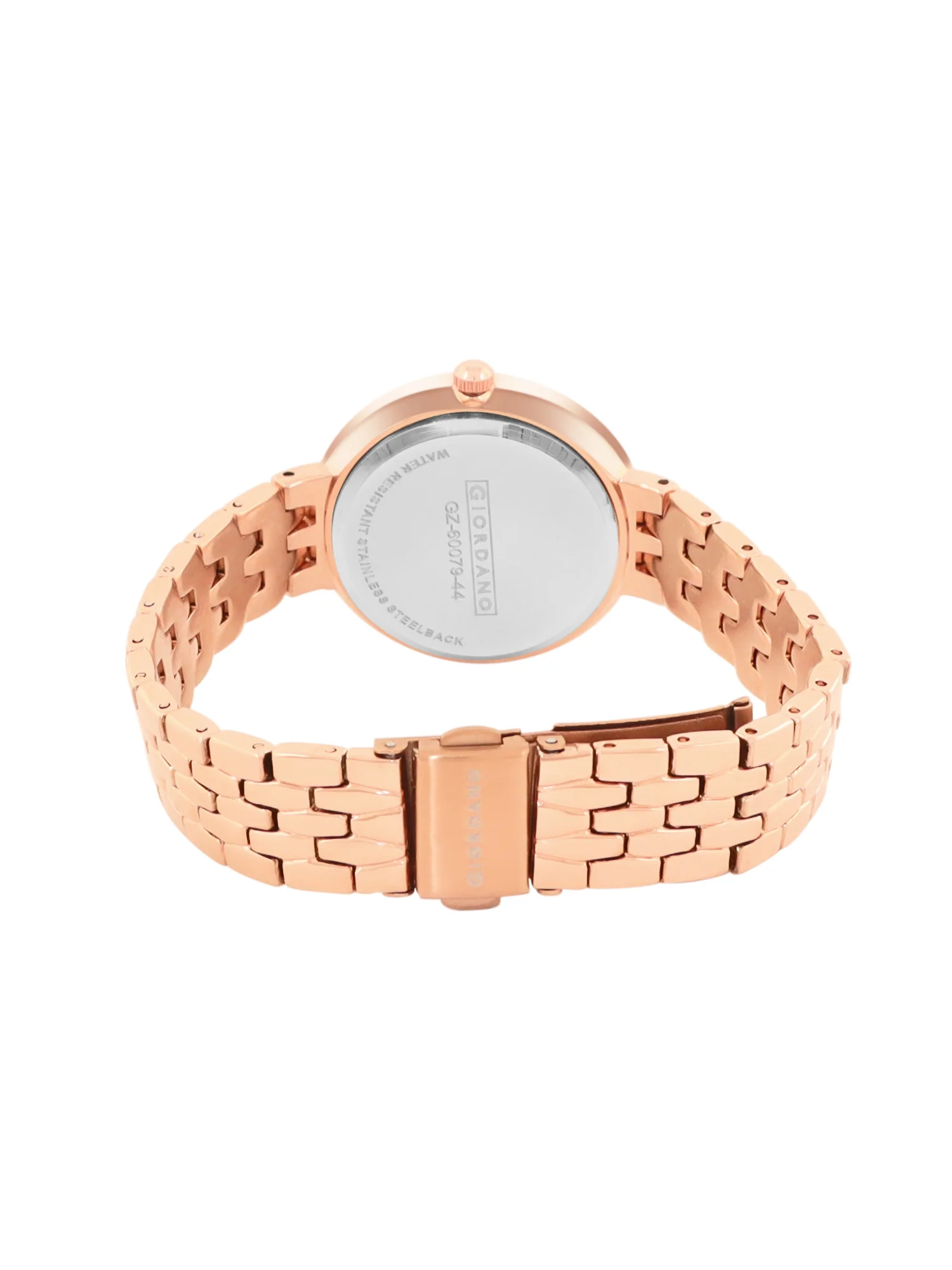Giordano Analog Stylish Watch for Women with Crystal Bezel & Textured Dial and Stainless Steel Strap - GZ-60079-44 - Image 5