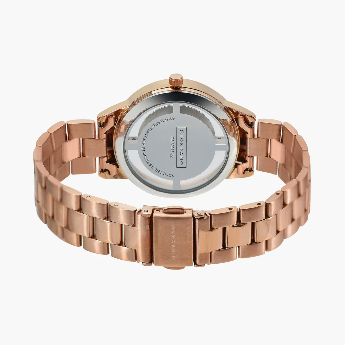Giordano Analog Stylish Watch for Women with See-Through Dial with Crystal Accents and Stainless Steel Strap | GZ-60078-22 - Image 6