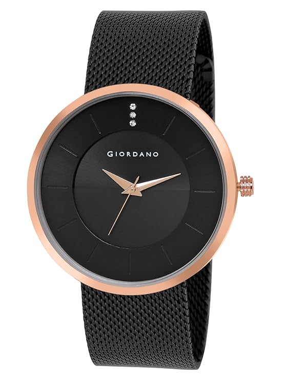 Giordano Analog Watch for Men & Boys Trendy and Slim Fit with Metal Strap Suitable for Casual & Formal Occasion | Men's Analogue Wrist Watches | GD-1166-22 - Image 2