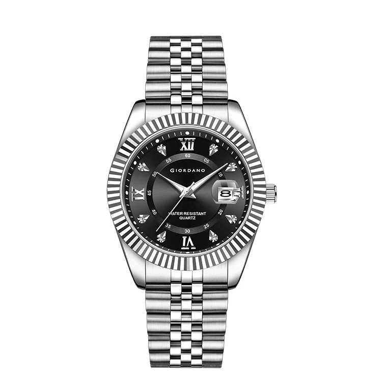 Giordano Analog Watch For Men - Dual-Tone Stainless Steel Strap, Crystal Indices And Fluted Bezel GZ-50139-11 - Image 7