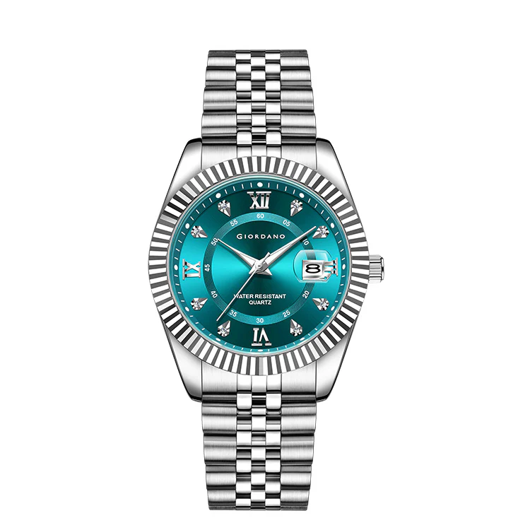 Giordano Analog Watch For Men - Dual-Tone Stainless Steel Strap, Crystal Indices And Fluted Bezel GZ-50139-22 - Image 7