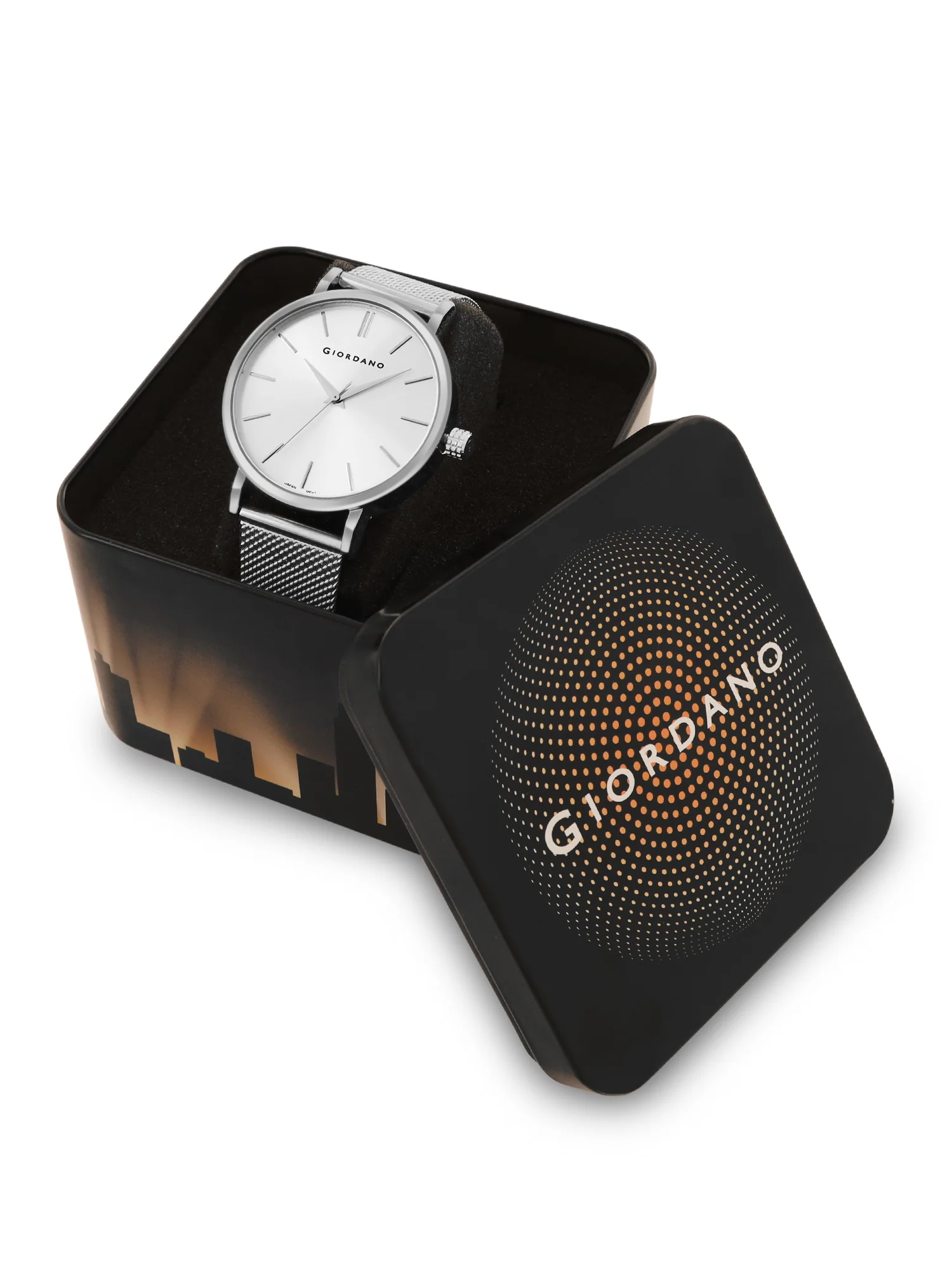 Giordano Analog Watch for Men Stylish Metal Strap| 3 Hands Mechanism with Water Resistant Wrist Watch | GZ-50108-11 - Image 5