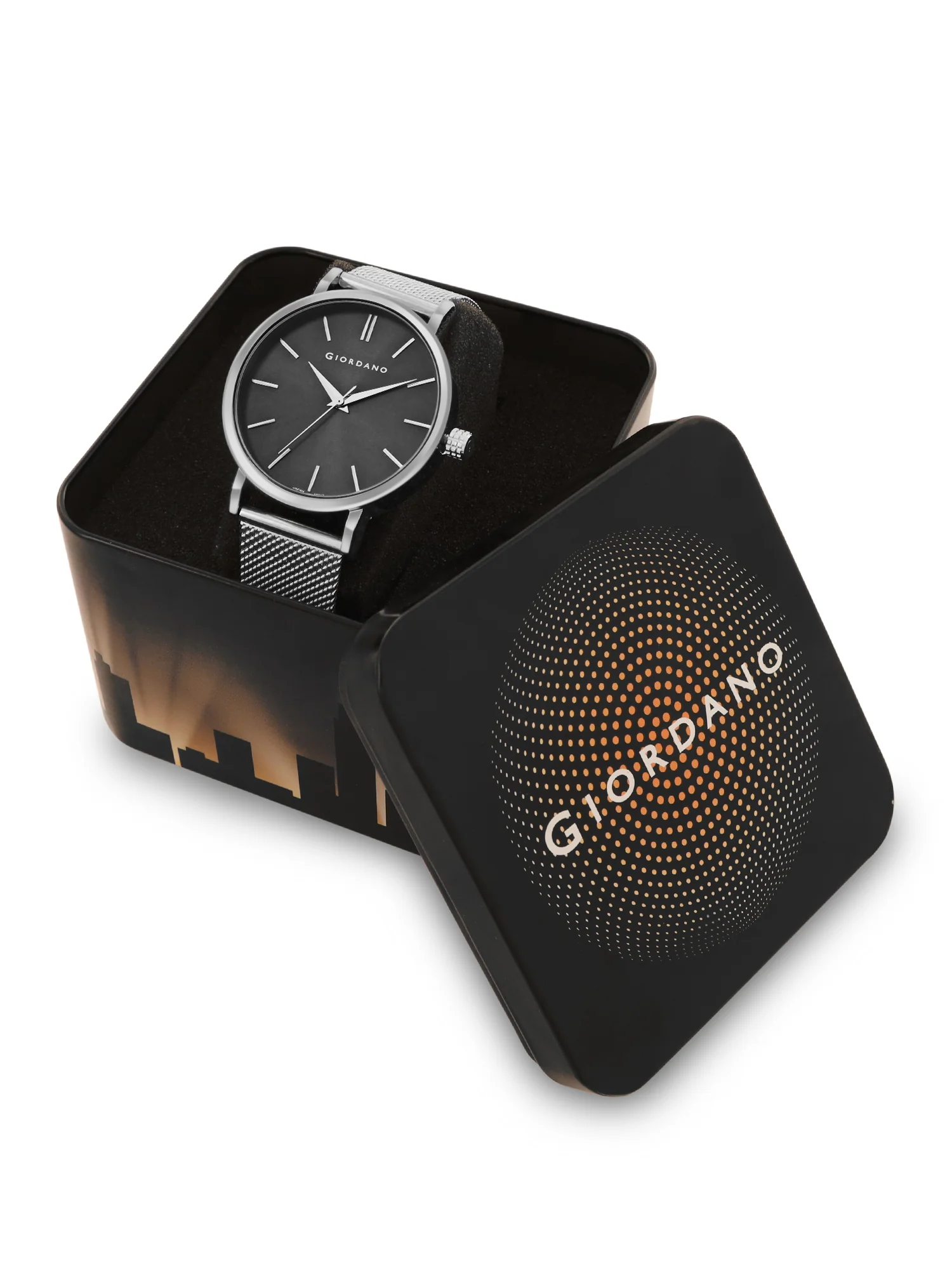 Giordano Analog Watch for Men Stylish Metal Strap| 3 Hands Mechanism with Water Resistant Wrist Watch | GZ-50108-22 - Image 6