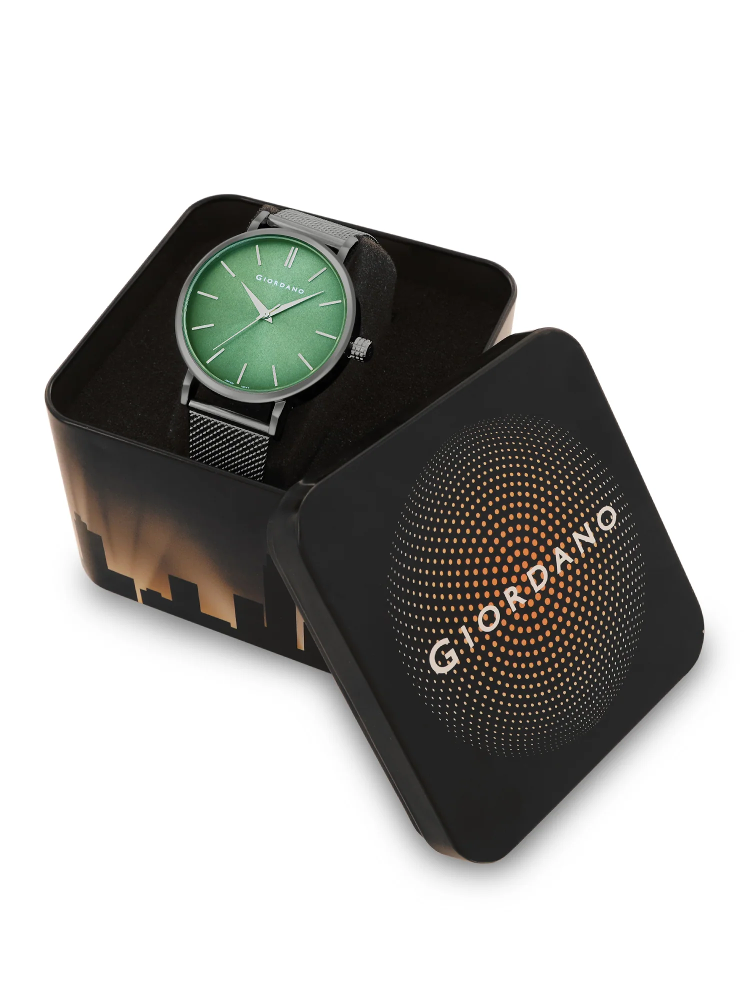 Giordano Analog Watch for Men Stylish Metal Strap| 3 Hands Mechanism with Water Resistant Wrist Watch | GZ-50108-44 - Image 6