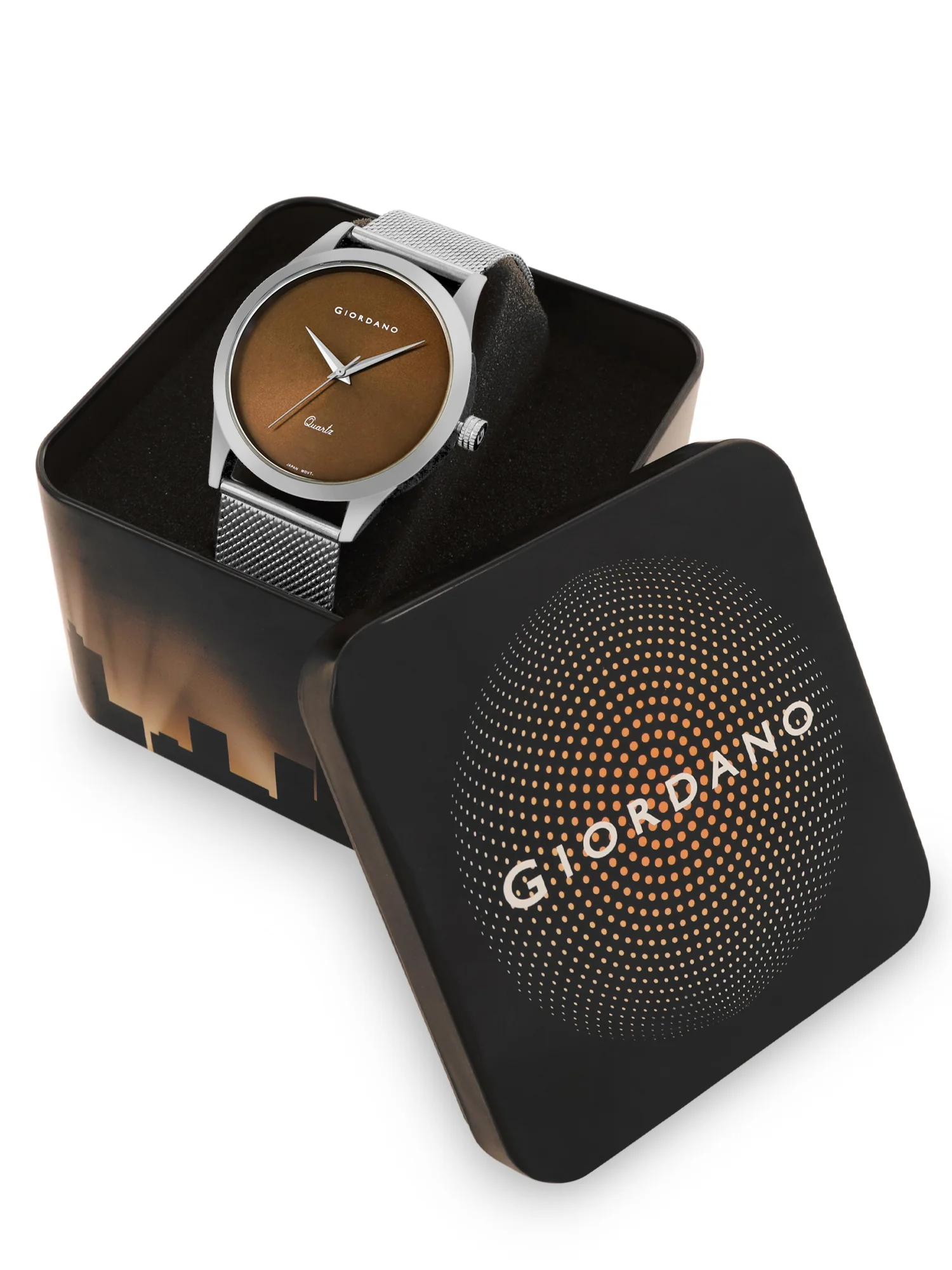 Giordano Analog Watch for Men Stylish Metal Strap| 3 Hands Mechanism with Water Resistant Wrist Watch | GZ-50111-11 - Image 5