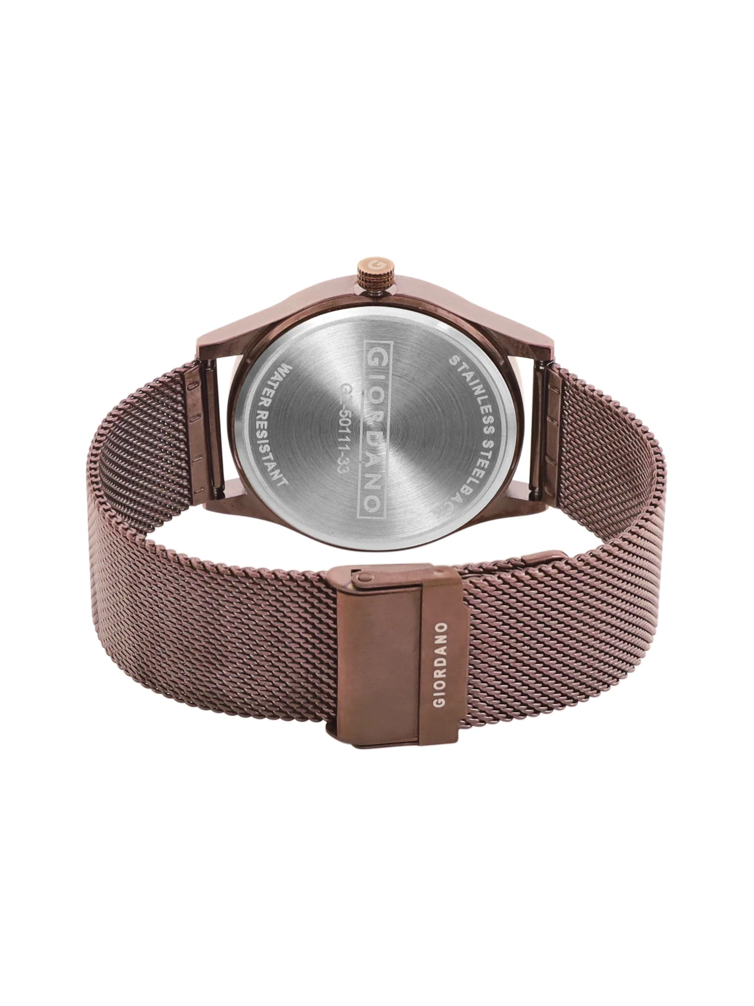Giordano Analog Watch for Men Stylish Metal Strap| 3 Hands Mechanism with Water Resistant Wrist Watch | GZ-50111-33 - Image 5