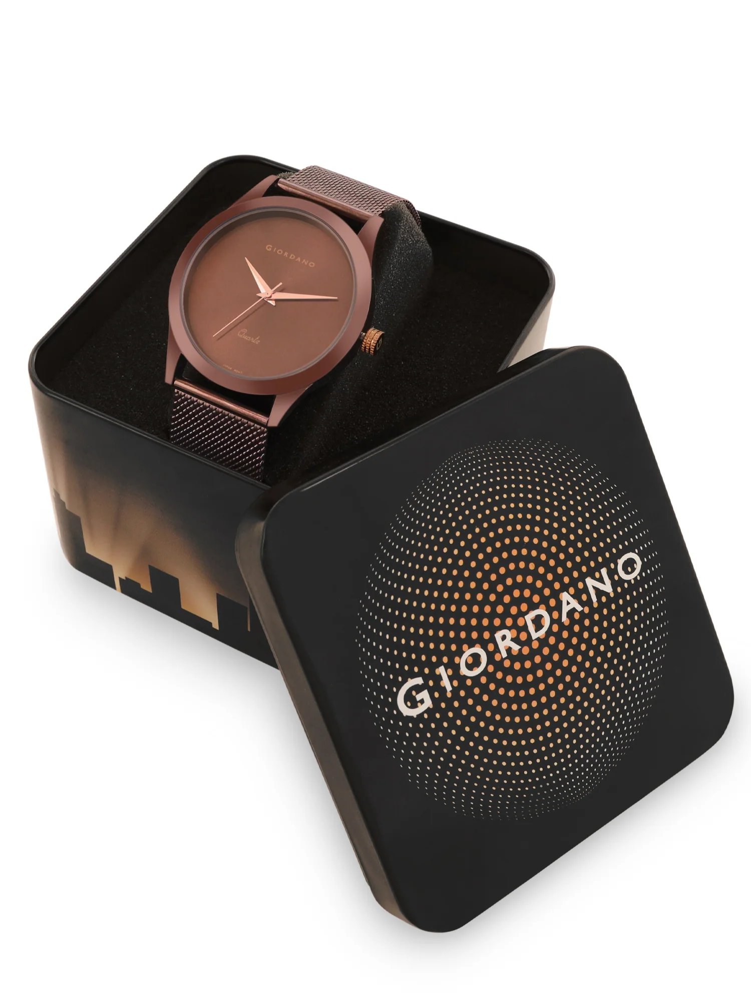 Giordano Analog Watch for Men Stylish Metal Strap| 3 Hands Mechanism with Water Resistant Wrist Watch | GZ-50111-33 - Image 7