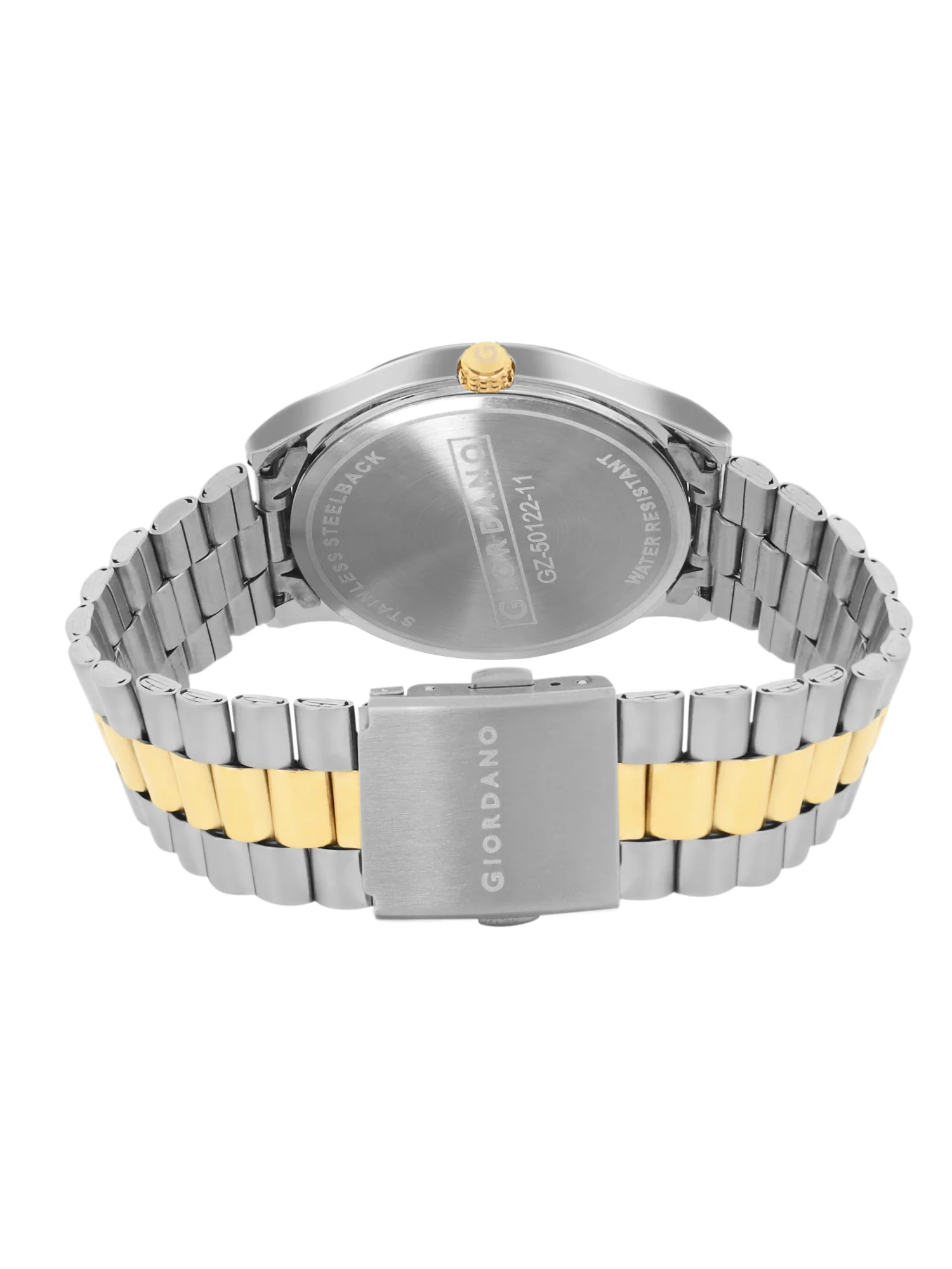 Giordano Analog Watch for Men with Two-Tone Stainless Steel Strap & Textured Dial, Day-Date Display, Elegant Casual Style | GZ-50122-11 - Image 7