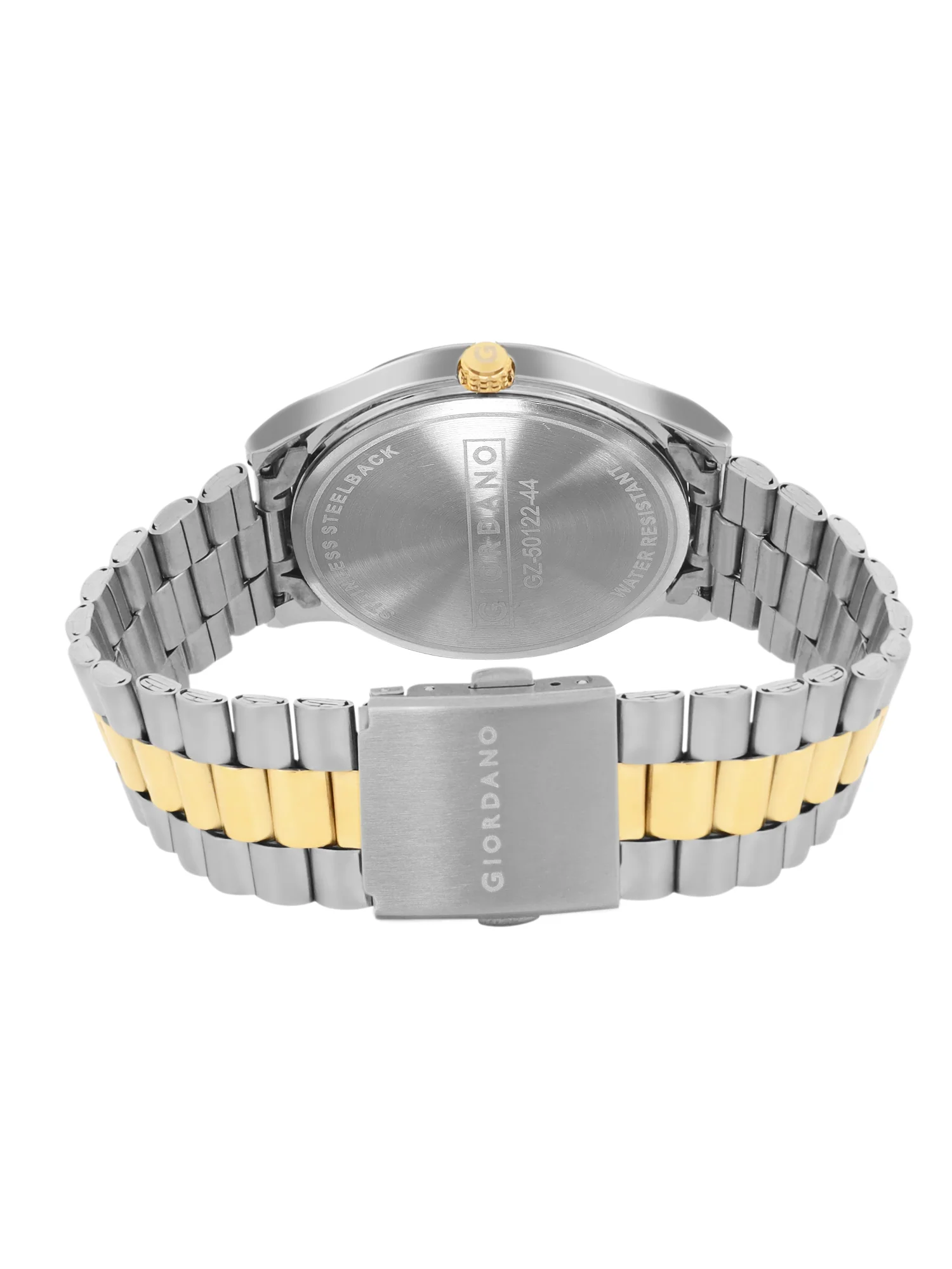 Giordano Analog Watch for Men with Two-Tone Stainless Steel Strap & Textured Dial, Day-Date Display, Elegant Casual Style | GZ-50122-44 - Image 7
