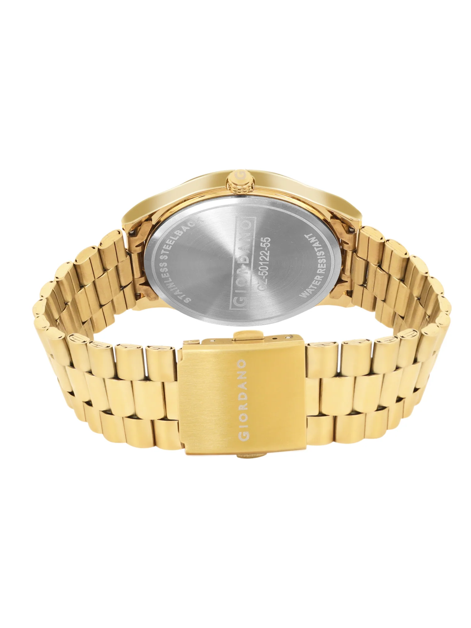 Giordano Analog Watch for Men with Two-Tone Stainless Steel Strap & Textured Dial, Day-Date Display, Elegant Casual Style | GZ-50122-55 - Image 7