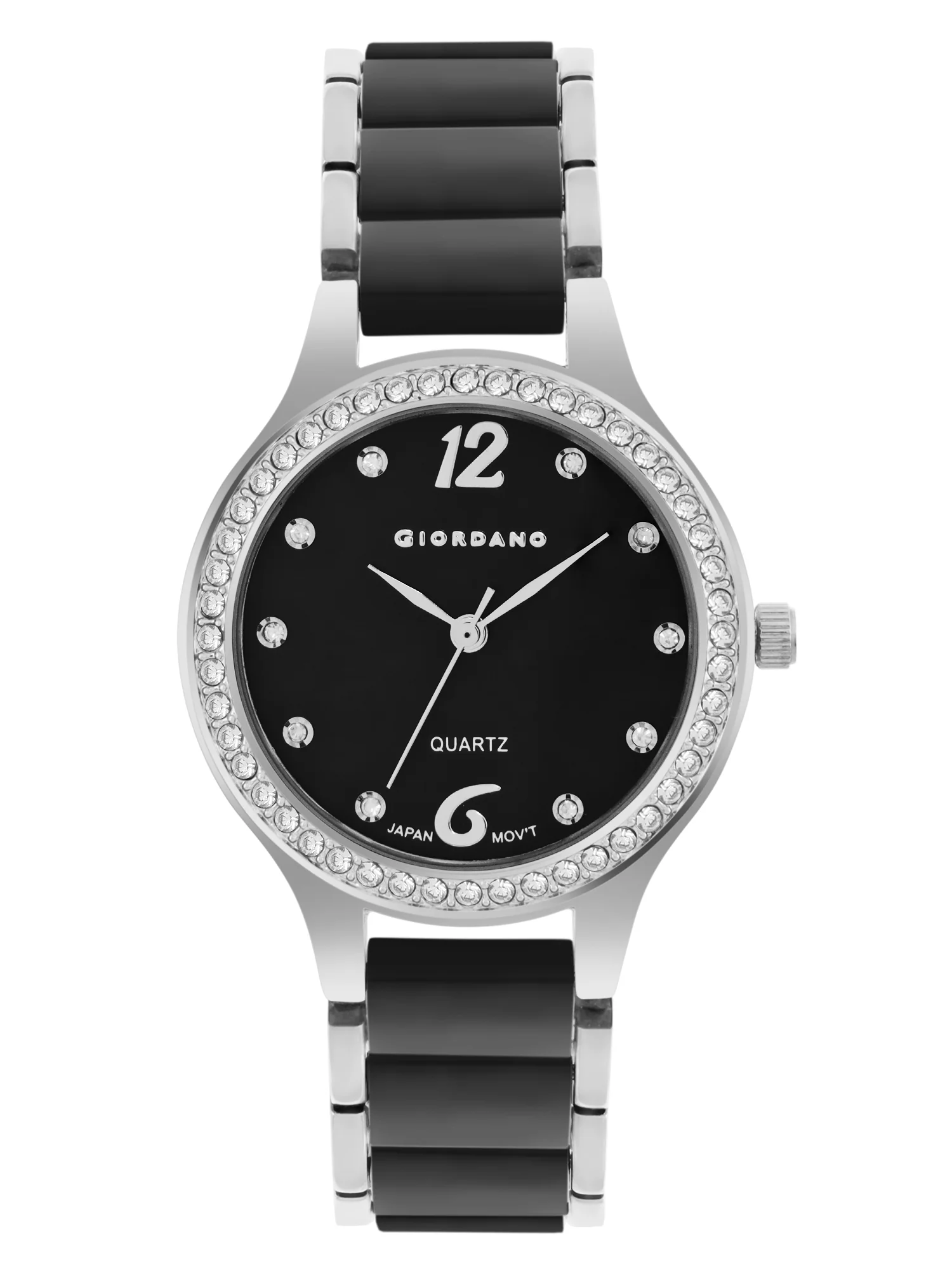 Giordano Analog Watch for Women, Diamond-Set with Metal Strap Ladies Water Resistant Wrist Watch for Female | GZ-60065-22 - Image 3