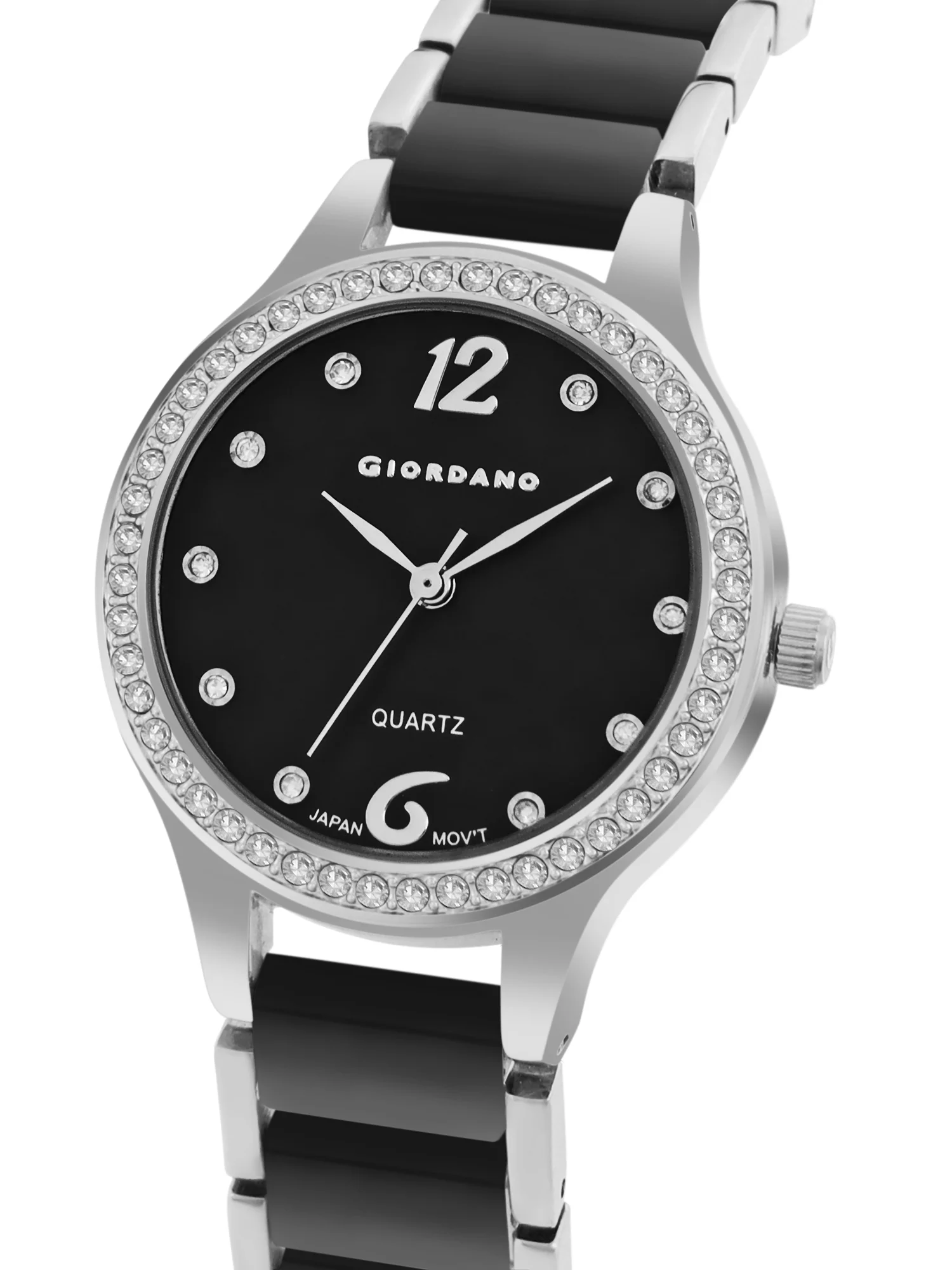Giordano Analog Watch for Women, Diamond-Set with Metal Strap Ladies Water Resistant Wrist Watch for Female | GZ-60065-22 - Image 5