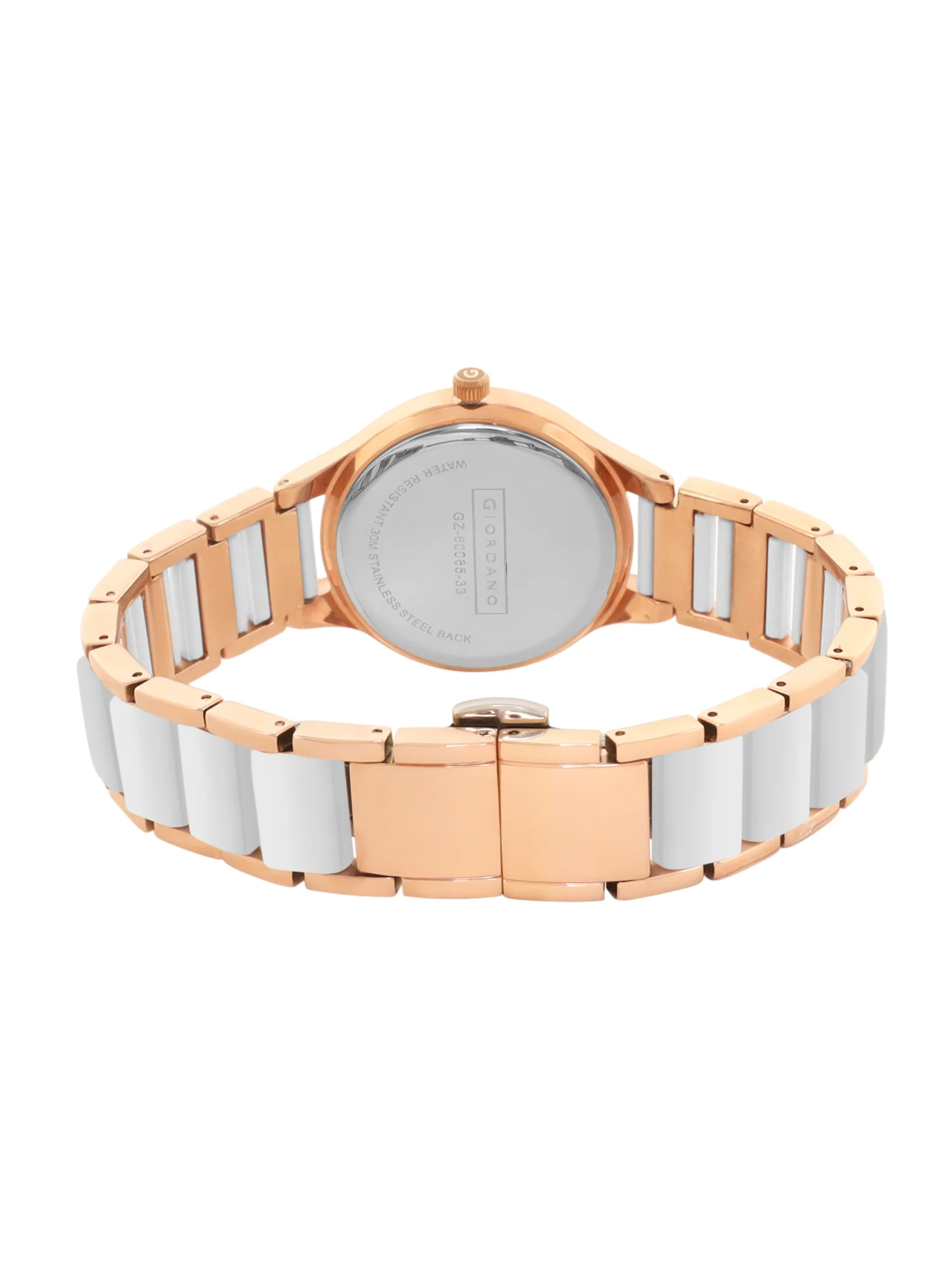 Giordano Analog Watch for Women, Diamond-Set with Metal Strap Ladies Water Resistant Wrist Watch for Female | GZ-60065-33 - Image 3