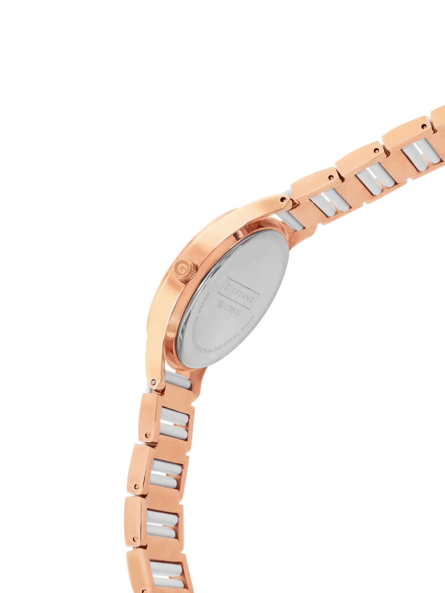 Giordano Analog Watch for Women, Diamond-Set with Metal Strap Ladies Water Resistant Wrist Watch for Female | GZ-60065-33 - Image 4